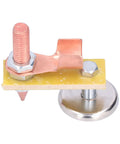 Heavy Duty Magnetic Welding Support With Copper Tail Holds 3KG Strong Suction for Mechanical Repair and Ground Clamps, close-up.