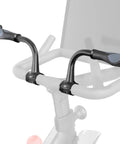 Handlebar Extenders For Indoor Exercise Bikes, Adjustable And Comfortable Grip Set With Included Shims attached to bike bars