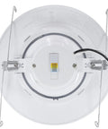 Bottom view of Totally Adjustable 5 6 Inch Led Retrofit Downlight Gimbal showing color temperature settings and wiring.