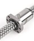 Top Grade C5 Precision Ballscrew Ballnut For CNC Machines RM3210 with machined ends and shiny steel finish.