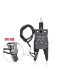 Pneumatic Arm Gripper Clamp For Injection Molding And Robot Automation, Mini A Thread Fixture With Male And Female Connectors, close-up view