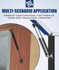 10 Inch Gas Strut Lift Support for Cabinet Lids and Toy Boxes, Door Piston Opener application diagram