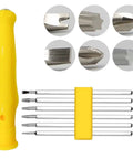 Evenoonest Precision Screwdriver Kit With Magnetic CR-V Steel Tamper-Proof Bits For Torx Triangle U-Shaped Electronics Home Appliance Repair And Console Controller Fixes That Make You Gonna Love Your Setup. Yellow handle and bit set