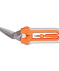 Package Opener With Snap In Screwdriver Orange Multipurpose Tool For Quick Safe Cutting Of Cardboard And Gift Packaging Ergonomic Grip Reaches Tight Spots And Keeps Fingers Safe While You Open Packages