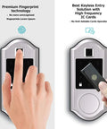 Fingerprint Smart Lock With Keyless Entry Electronic Deadbolt Bluetooth Keypad Digital Lock App Control Biometric Access
