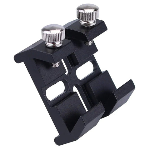 Universal dovetail base for Mini 40mm Guide Scope Bundle with finder rails for telescopes, ideal for astrophotography use.