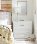 Brushed Nickel Cabinet Handles Set Of 10 Square Pulls 4-1/2 Inch Center To Center on white bedroom dresser
