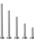 Assorted Built Tough 1/4-20 Flat Head Socket Cap Screws Set 1/2 Inch Countersunk Bolts A2-70 Stainless Steel Allen Hex Drive