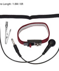 ESD Anti Static Wrist Strap 7.875 Inch Circumference Adjustable Anti Static Bracelet With Wire And Alligator Clip For Computer