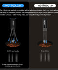 Espresso Distribution Tool With Magnetic Stand And Adjustable 0.4mm Stainless Needles For Even Extraction Break Clumps, WDT comparison