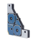 Heavy Duty Dual Switch Welding Clamp With 50KG Magnetic Force For Steel And Iron Plates, 90-degree angle holder shown.