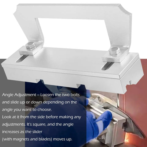 Dope Magnetic Bevel Jig For Knife Making And Metal Grinding with adjustable angle feature, ideal for knifemakers and welders.