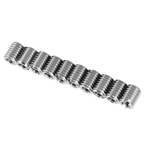 Top Notch Pocreation 10 Piece Inner Thread Inserts Kit Made From Heavy Duty 303 Stainless Steel For Fast And Reliable Hole Repair Tools on white