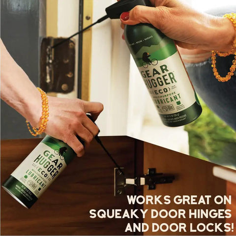 Using Multipurpose Plant Based Lubricant Spray Pack Of 3 All In One For Rust Removal And Lubricating Garage Doors Hinges And Locks.