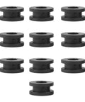 Complete Rubber Grommet Kit For Motorcycle Fairings, 10 Flexible Grommets That Fit Upper Middle Lower And Tail Cowls, Premium Rubber For A Snug Vibration Free Install On Sport Bikes And Many Models, black rubber set