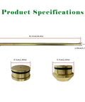Dimensions of the Heavy Duty Cam Bearing Install And Removal Tool Kit For SBC V8 And 90 Degree V6 Engines, Universal Fit