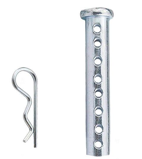Multi Hole Eye Pins And Clevis Pins Kit, Adjustable Length, Heavy Duty Tempered Carbon Steel With Zinc Coating For Rust Resistance, M6 Size