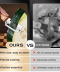 Comparison of Two Pack 2 In 1 Veggie Peeler And Bottle Opener with wooden handle to a generic peeler, highlighting efficiency and safety.