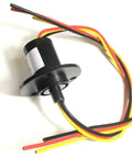 3 To 5 Wire Electrical Slip Ring 15A 22mm Rotary Collector Ring With 360 Degree Rotation Gold Gold Contacts Durable Commutator Joint For PTZ Cameras Data And Image Transmission High Current 30A Variant Available with wire leads
