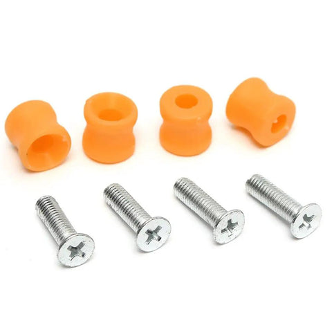 Orange rubber spacers and metal screws for Universal Mini Drill Press Vise Clamp For Jewelry And DIY Projects Table Bench Vise