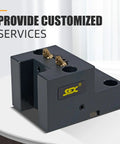 BMT55/C8020 CNC Lathe Tool Turret Block For Doosan And Compatible Lathes with customized service text, QT500 Cast Iron