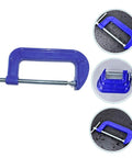 Beefy Heavy Duty 6-Inch G Clamps For Woodworking And Metalworking, Quick-Release Table Mount C-Clamps in durable steel.