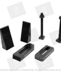 Rock Solid Clamp Kit For Rotary Tables, Milling Tables and Vertical Slides, M8 workholding set shown with wedges and bolts