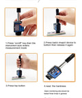 No Sweat Heavy Duty Digital Metal Hardness Tester Portable Leeb Scale Instrument With Cable Free Build And Bright Oled Panel For Reliable Stainless Steel Hrc Hrb Testing Around The Garage, operating instructions steps.
