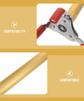 Ergonomic Smoke Transducer Removal Tool With 11 Point 8 Inch Extension Handle, detail of comfortable grip and compatibility features.