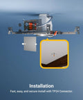 Installation of New Construction 4 Inch Recessed Can Light Housing Kit, 6 Pack, Air Tight IC Rated Steel with TP24 Connector