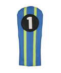 Junior Boys Golf Driver Right Hand Ages 5 To 8 34 Inch 320cc 15 Degree Loft With Flexible Composite Shaft And Headcover in blue lime.