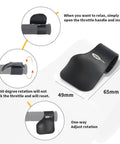 Cruise Throttle Assist For 22mm Handlebars Universal Motorcycle Throttle Mounted Aid showing dimensions and installation guide