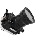 Underwater Housing For Sony A7 IV With FL16 55 Flat Port 40 Meters 130 Feet Dive Ready Waterproof Case in sleek black