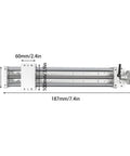 Front view of Manual Sliding Table CNC Slide With 400mm Travel Ball Screw Linear Stage for DIY routers and lathes.