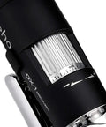 USB Digital Microscope With 2 MP HD CMOS Lens, 1920x1080 Video, 100x To 200x Magnification, Photo And Video Capture, Adjustable Stand, LED Lighting, MicroCapture Software, Windows And Mac Compatible, close-up lens and focus dial