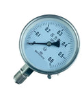 Heavy Duty Steam Boiler Pressure Gauge 1 Piece Model YBF100 For Precise Readouts Of Steam System Dial Clear Steel Case Quick Mount And Easy Install