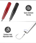Grab And Go Fishing Pliers Set With Two Magnetic Hook Removers showing aluminum non-slip handles and stainless steel hook