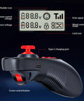 DS600 6CH 2 4Ghz RC Transmitter And Receiver Remote Controller With PWM RX for RC Boat, ergonomic grip with screen display.