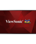 32 Inch LED Digital Signage Display Packing Crisp 1080P Punch And Micro Narrow Bezel For Seamless Video Wall Swaps viewed from the front on a red background.