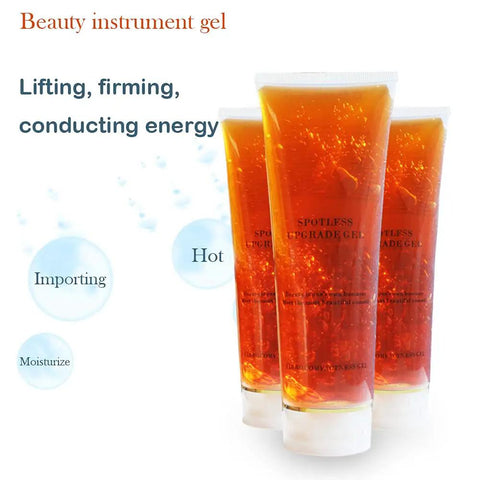 RF Slimming Conductive Gel For Body Shaping And Lifting Machines Hot Gel For Firming Skin Hydration 10.58 Oz Water Based Formula Dope With RF Technology For Home Spa Treatments, orange tube