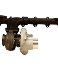 Iron Horn Diesel Turbocharger Kit With S363SXE 76 0.91AR Turbo, 79 Lb Per Min Flow, Includes T4 Manifold Kit