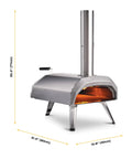 Karu 12 Multi Fuel Outdoor Portable Pizza Oven Delivers 950 F Heat For Wood Or Propane Cooks 12 Inch Pizzas In 60 Seconds