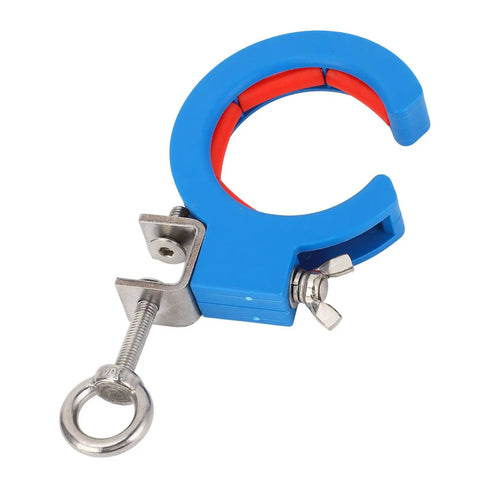 Cable Tray Roller For Wire Pulling And Guide Pulley 65mm Adjustable Clamp Nylon Stainless Steel Bracket With Stable Control For Smooth Routing Inside And Outside Corner Use No Fuss Setup And Snag Resistant, blue clamp