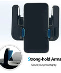 Rock Solid Golf Cart Phone Holder Steering Wheel Mount Spring Loaded Grip Holds Phone Snug And Stays Put Through Hard Turns And Rough Dirt Roads crafted for all smartphones with strong-hold arms.