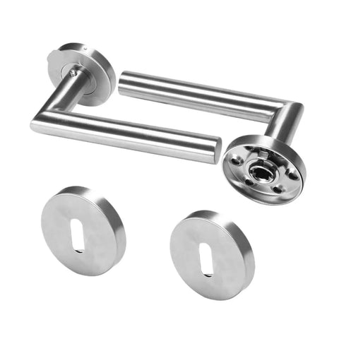 Sliding Interior Door Handle Set For Home Use Easy Glide Lever Knob featuring one color finish and durable design.