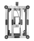 Heavy duty steel frame of Rock Solid Heavy Duty Industrial Bench Scale 500 Lb Capacity with cushioned casters for smooth mobility.
