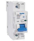 Beefy 100A Din Rail Mount Circuit Breaker, 240V AC, 60V DC, 1 Pole, C Trip Curve, UL 1077 Listed, Visual Trip Indicator shown