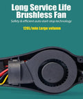 Brushless fan component of 2 In 1 Rework Station For SMD Soldering And Hot Air Rework, Dual Digital Display Soldering Iron And Hot Air Gun