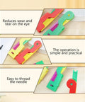 Automatic Needle Threader for Hand Sewing and Embroidery Must Have 2025 Upgraded Threading Device Small Needle Eye Tool close-up