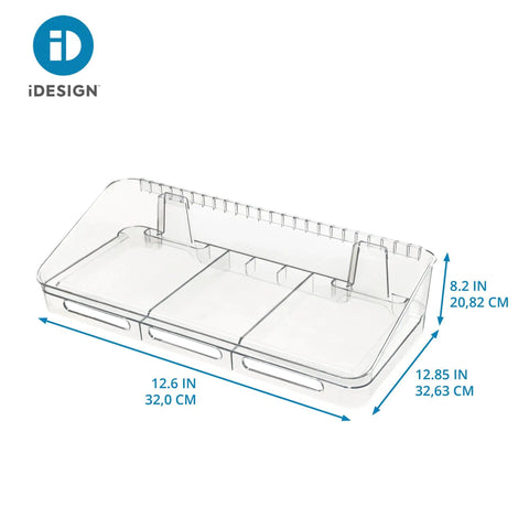 Clear Wall Mount Storage Bin And Shelf For Easy Organization Space Saving Wallspace Collection Organizer In Recycled Plastic